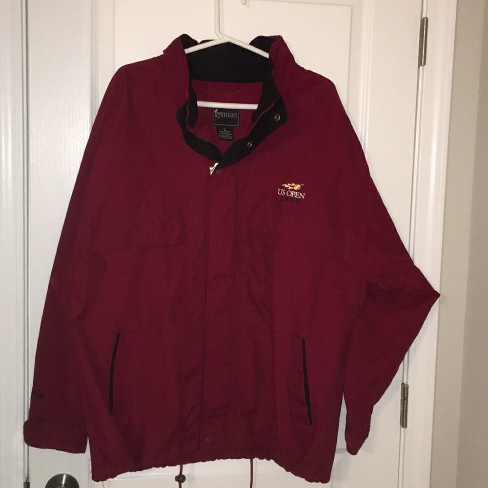 Mens Collector 1999 US Open Tennis jacket-L Andre Agassi Serena Williams winner